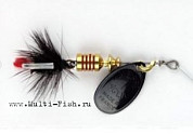 Блесна вращающаяся MEPPS Aglia Mouche Noire №1, 3,6гр., цвет NR