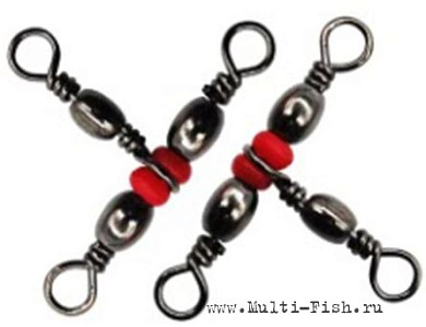 Вертлюг тройной с бусиной DAYO Barrel Triple Swiver №4