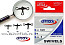 Вертлюги тройные Artax CROSS LINE SWIVEL BLACK №8, 5шт.