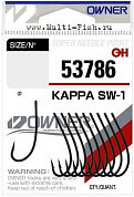 Крючки OWNER 53786 Kappa SW-1 BC №6, 10шт.