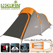 Палатка алюминиевые дуги 2-х местная Norfin ROXEN 2 ALU NS