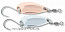 Блесна колеблющаяся Quantum Magic Trout Gambler с одинарным крючком 4,5гр., 40мм, 2шт. медь+серебро