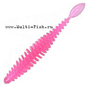 Мягкая приманка Quantum Magic Trout T-worm P-tail неон розовый с запахом сыра 1,5гр 6,5см 6 шт