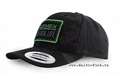                         Бейсболка ZEMEX 6606MC цвет MULTICAM BLACK, размер OSFA, Сетка, логотип прямоугольный, цвет Green
