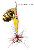 Блесна вращающаяся Lucky John TRIAN BLADE ROUND 06.0г 001 в блистере