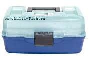 Ящик 2-х полочный F-FISHING прозрачная крышка 30,5х18,5x15см