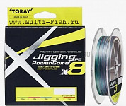 Шнур плетеный PE TORAY JIGING PE P-GAME X8 300м, 0,37мм, #5
