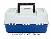 Ящик 2-х полочный непрозрачная крышка FLAGMAN 305х185x150мм