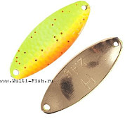 Блесна колеблющаяся HERAKLES HIVE 2,4гр., Chartreuse Orange/Gold