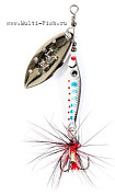 Блесна вращающаяся Lucky John TRIAN BLADE LONG 09.0г 003 в блистере