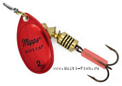 Блесна вращающаяся MEPPS Aglia Platium №2, 4,5гр., цвет AG/red