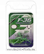 Крючок тройной FLAGMAN Treble hook F36 Luminous Green №6, 5шт.