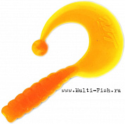 Твистер Quantum Magic Trout 0,4гр 3,5см жёлтый\оранжевый с запахом чеснока 10шт