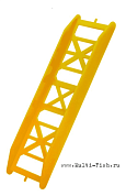 Мотовило ORANGE пластиковое 145 мм, цвет желтое, в уп. 25 шт