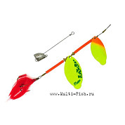 Блесна MEPPS Tandem Brochet №3 27г AG/orange-chartreuse блистер