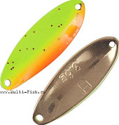 Блесна колеблющаяся HERAKLES LDS 3,6гр., Chartreuse Orange/Gold