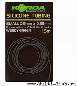 Силиконовая трубка Korda Silicone Tube Green диаметр 0,5мм, длина 1,5м