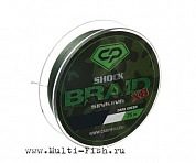 Шок-лидер CARP PRO Shock Braid PE X8 зеленый 25м, 0,16мм, 25lb
