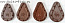 Грузило FLAGMAN ВР Капля плоское с грунтозацепом скользящее brown 100гр.