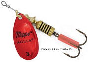Блесна вращающаяся MEPPS Aglia Platium №3, 6,5гр., цвет AG/red