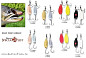 Блесна колеблющаяся Quantum Magic Trout Gambler с одинарным крючком 4,5гр., 40мм, 2шт. медь+серебро