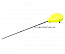 Удочка зимняя FLAGMAN Балалайка 19,5см пена плоская стеклопластик желтая