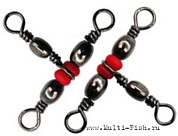 Вертлюг тройной с бусиной DAYO Barrel Triple Swiver №6