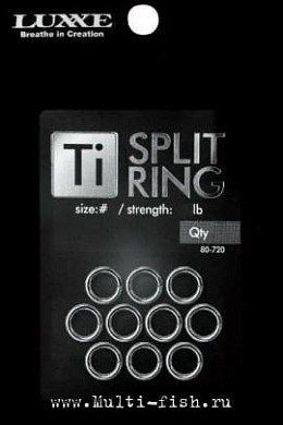 Заводные кольца GAMAKATSU Ti SPLIT RING №5, 27кг, 10шт.