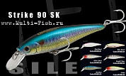 Воблер HERAKLES Strike 90SK (Rainbow) jerkbait, тонущий,10гр/90мм до 1,8м