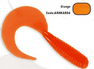 Силиконовая приманка HERAKLES SICKLE GRUB 3.5cm (Orange) 10pcs