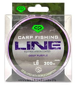 Леска монофильная CARP PRO Fluorocarbon Coated Deep Purple 300м, 0,405мм, 10,8кг