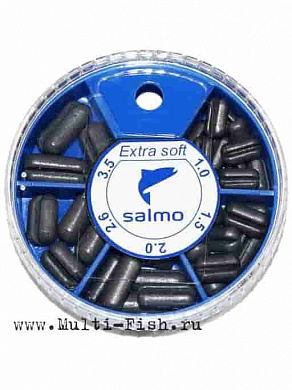Грузила Salmo EXTRA SOFT набор 4 малый 5 секц. 1-3,5гр. 60гр.