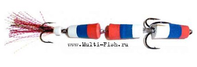 Приманка джиговая ФЛАЖОК 130 крас./син./бел.