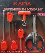 Набор 6 предметов для бойлов KAIDA CA33-1 BAITING NEEEDLE AND SCISSOR SET