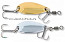 Блесна колеблющаяся Quantum Magic Trout Gambler с тройником 4,5гр., 40мм, 2шт. золото+серебро