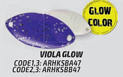 Блесна колеблющееся SBAM 1,3g (Viola Glow)