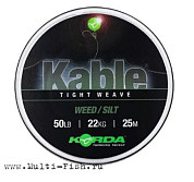 Лидкор KORDA Kable Tight Weave 25м Weed