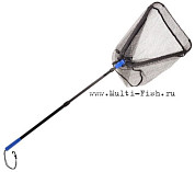 Подсачник складной F-FISHING теле голова 46х50x51см, ручка 70,5-105см
