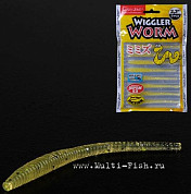 Слаг, съедобная резина Lucky John Pro Series WIGGLER WORM 2.3in (05.84)/071 9шт.