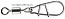 Вертлюги с застежкой DAIWA TOURNAMENT SW-SNAP SWIVEL SW-T1 34кг, 7шт.