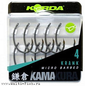 Крючки Korda Kamakura Krank №4, 10шт.
