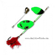 Блесна MEPPS Tandem Brochet №3 27г OR/black-green блистер