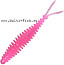 Мягкая приманка Quantum Magic Trout T-worm V-tail неон розовый с запахом чеснока 1,5гр 6,5см 6 шт