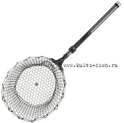Подсачник DaiichiSeiko AUTO KING FLAME 48-160R GNM 1,6м, диаметр 48см