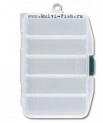 Коробка MEIHO LURE CASE SS CLR 4 отделения с разделителями 10,3x7,3x2,3см
