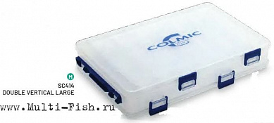 Коробка пластиковая COLMIC DOUBLE VERTICAL LARGE двойная, 27х17х4,8см