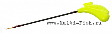 Удочка зимняя FLAGMAN Кобылка телескопическая, пена карбон, цвет салатовый, длина 41,7см
