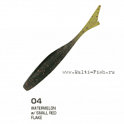 Слаг OWNER JR Minnow JRM-88 3,5" #04 Watermelon w/Small Red Flake 8,8см, 8шт.