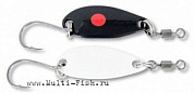 Блесна колеблющаяся Quantum Magic Trout Gambler с одинарным крючком 4,5гр., 40мм, 2шт. чёрный+белый