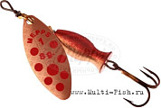 Блесна вращающаяся MEPPS Aglia Long Heavy №1, 8гр., цвет CU PTS red